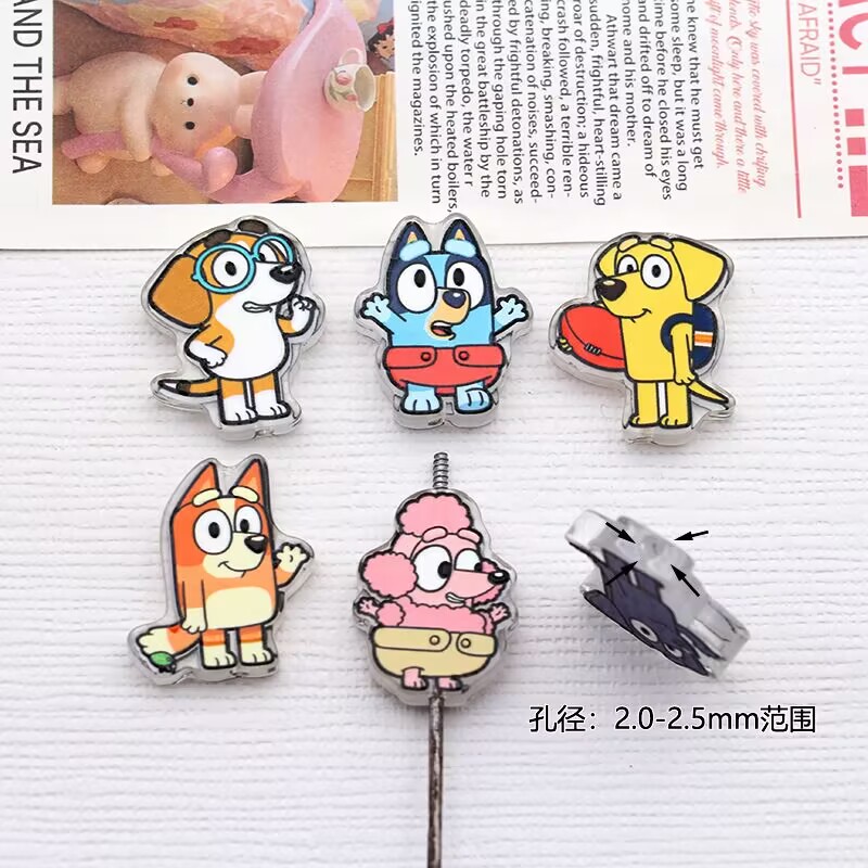 Penn Reel Fierce - 10PCS cartoon hond acryl DIY focal