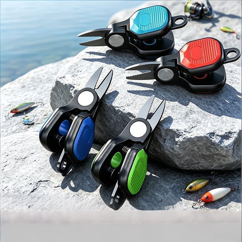 Fishing Line Cutter - Vislijn-snij schaar, draagbaar, roestvrij staal, gekarteld